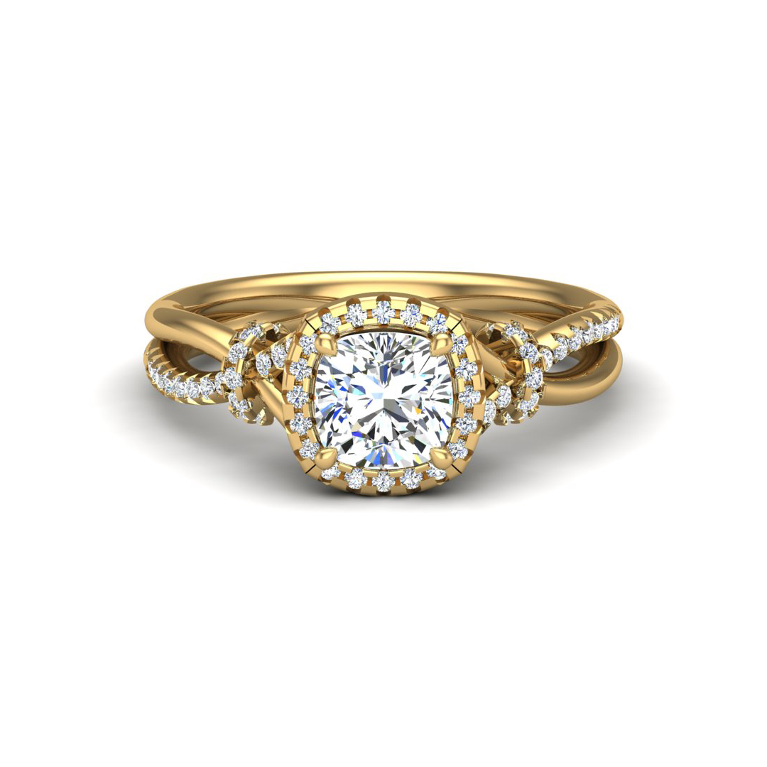 Adelynn Halo Engagement Ring
